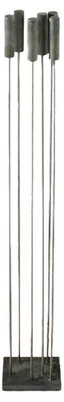 Reed VI Aluminium Light Sculpture from early light