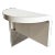 Postmodern Sculpted White Lacquer Laminate and Lucite Waterfall Side Table For Sale