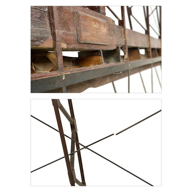 Metal & Wood Airplane Wing Frame For Sale - Image 6 of 9