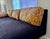 1960s 1960's MCM Sofa - Reupholstered in a Luxuriously Soft Black Chenille and a Burnt Orange/Tan/Brown Paisley Cotton Fabric For Sale - Image 5 of 11