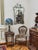 Elegant Venetian mirror decorated with hand engraving, grinding and faceted elements. The frame is decorated with a rich...