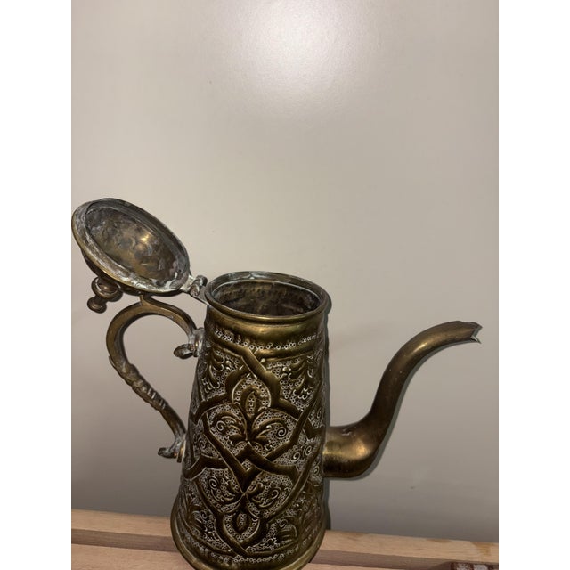 Antique teapot, chiseled Large height 25 cm, depth 25 cm, width 13 cm