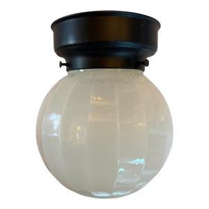 Vintage Sheffield Scalloped and Ribbed Ceiling Light Fixture