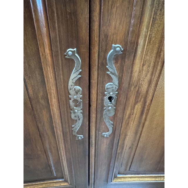 Early 20th-Century French Provincial Carved Walnut Enfilade Buffet For Sale In Houston - Image 6 of 12