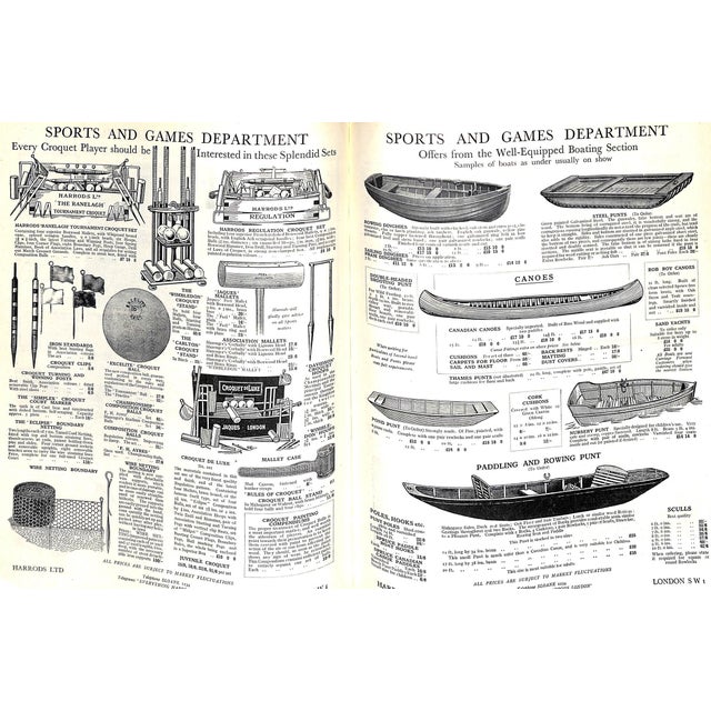 "Get It at Harrods Limited London" 1930 Product Line Catalogue For Sale - Image 11 of 12