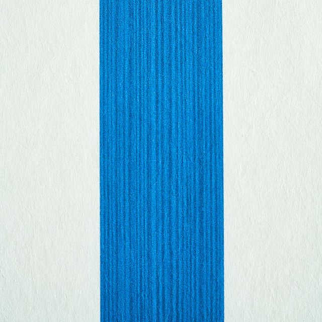 Transitional Schumacher Edwin Stripe Medium Wallpaper in Cobalt For Sale - Image 3 of 3