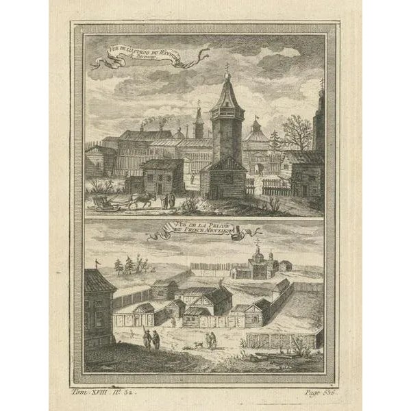 Mid 18th Century Antoine Francois Prevost d'Exile, Fortress and Prison in Siberia, 1768, Paper For Sale - Image 5 of 6