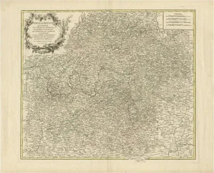 Antique Map of the Circle of Franconia, 1757
