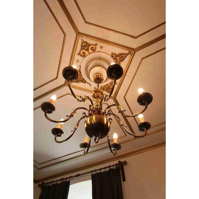 Flemish 8-Armed Chandelier with Eagle For Sale - Image 4 of 5