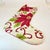 1980s 1980s Vintage Americana Boho Chic Needlepoint Christmas Poinsettia Stocking. For Sale - Image 5 of 8