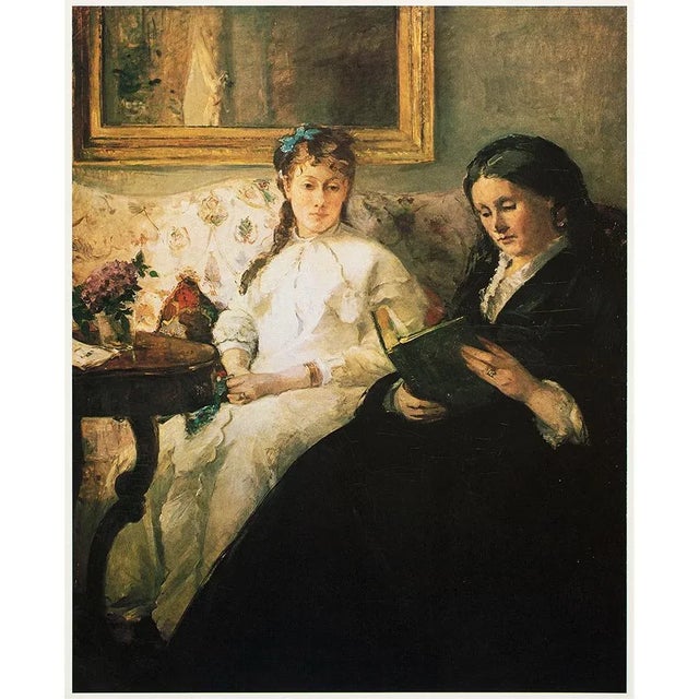 1977 After Berthe Morisot "The Mother and Sister of the Artist", Large Full-Color Print For Sale In Dallas - Image 6 of 6