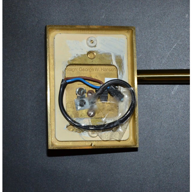 Hansen Retractable Brass & Metal Sconces Lamps Metalarte Spain Wall Lights Pair For Sale - Image 11 of 13