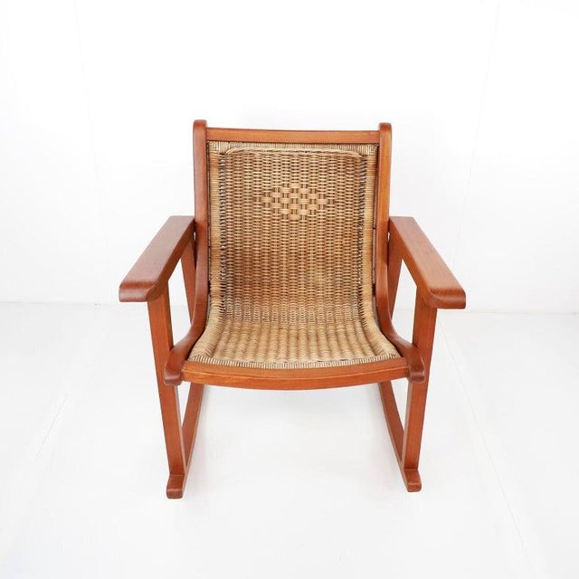1950s Mexican Rocking Chair Attributed to Michael van Beuren | Chairish