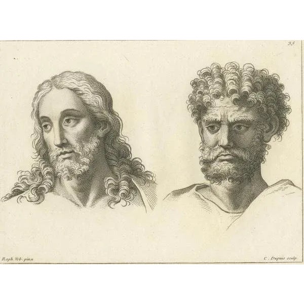 C. Dupuis, Dualities of Raphael, 1740, Print For Sale - Image 6 of 7