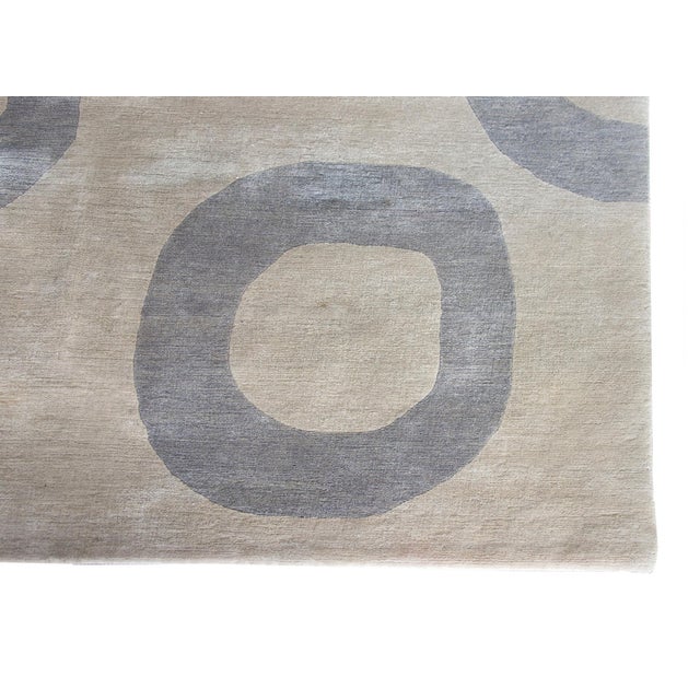 Abstract Vintage Tibetan Rug For Sale - Image 3 of 15