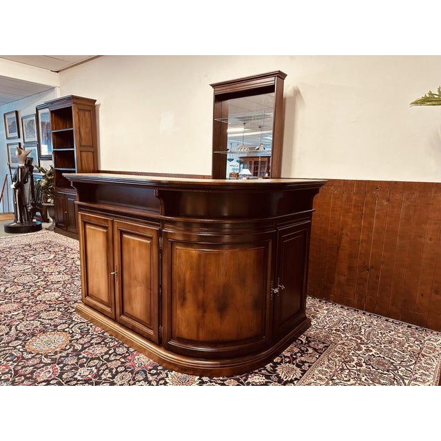 English Corner Bar with Bar Stools, Set of 5 For Sale - Image 5 of 18