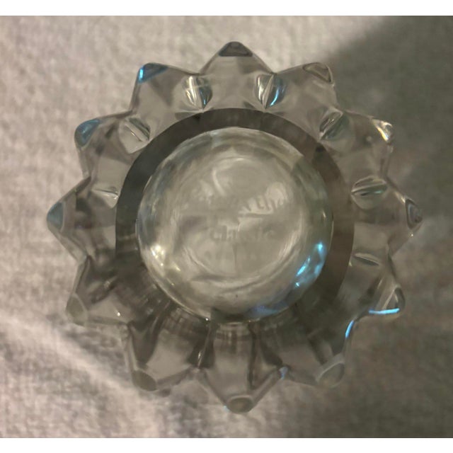 Art Deco 1980s Rosenthal Blossom Double Old Fashioned Lead Crystal Glasses - Set of 6 For Sale - Image 3 of 3