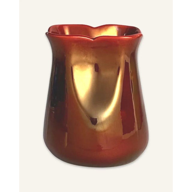 1990s 1990s Eva Zeisel Small Red Glazed Porcelain Zsolnay Vessel For Sale - Image 5 of 5