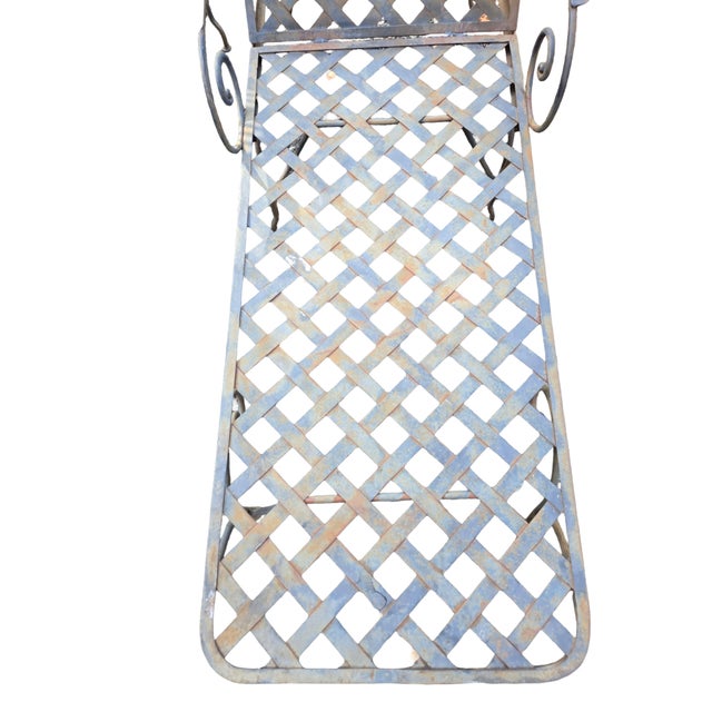 Vintage Wrought Iron Patio Lounge Chairs For Sale In New York - Image 6 of 11