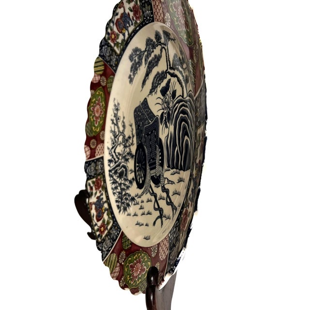 Ceramic Early 20th Century Imari Charger For Sale - Image 7 of 10