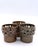 A rare set of three handcrafted stoneware candle holders designed by Finnish ceramic artist Pentti Envala for Studio...