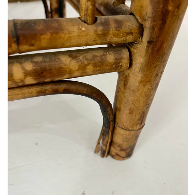 Vintage Bamboo Display Stand / Plant Stand For Sale - Image 4 of 9