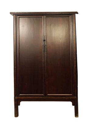 19th Century Chinese Elm Wardrobe Armoire