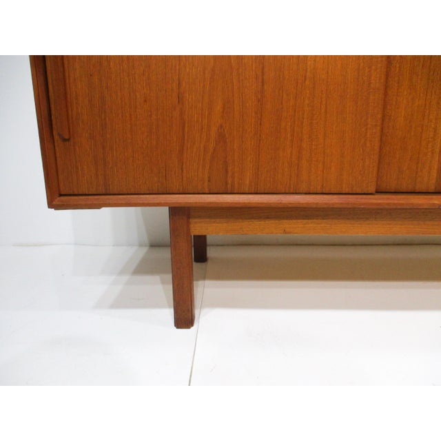 Mid 20th Century Ib Kofod Larsen Teak Credenza Sideboard for Faarup Denmark For Sale - Image 10 of 13