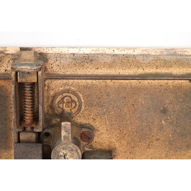 Yale & Towne Vintage Bronze u.s. Post Office Box Door For Sale - Image 6 of 6
