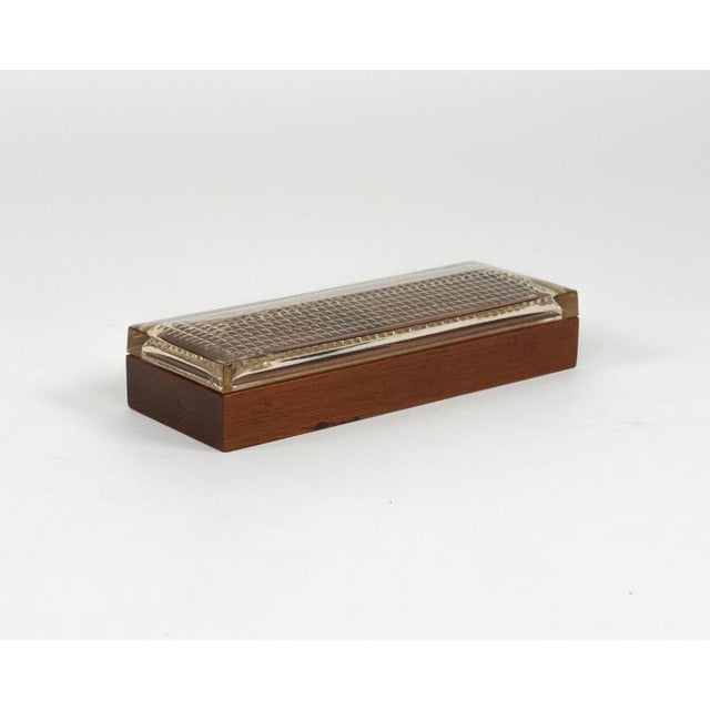 Mid-Century Modern Mid-Century Rectangular Box in Wood and Glass, Italy, 1960s For Sale - Image 3 of 18