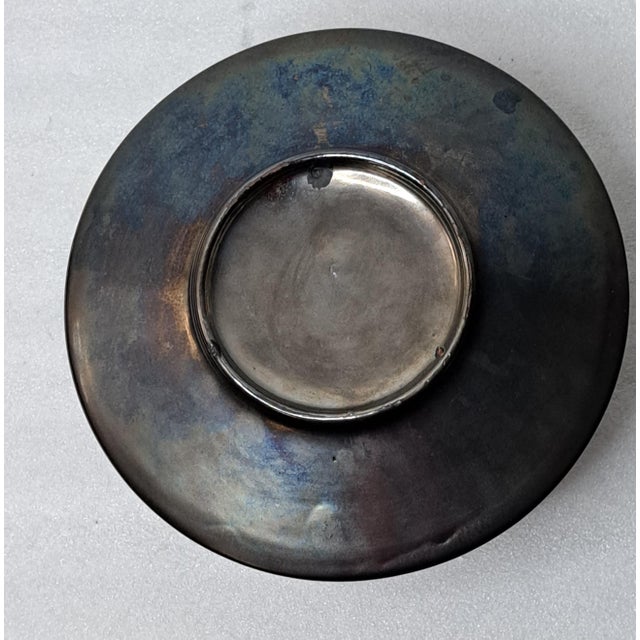 Mid 20th Century 1950s Vallauris Ceramic Black Enamel Vase Signed by Louis Giraud, Made in France For Sale - Image 5 of 11