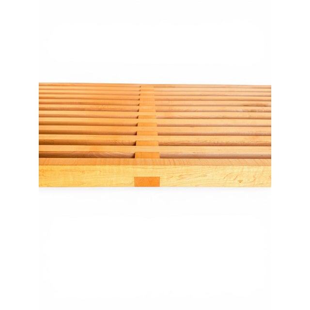 Black Late 20th Century Authentic Herman Miller Slated Bench /Coffee Table For Sale - Image 8 of 13