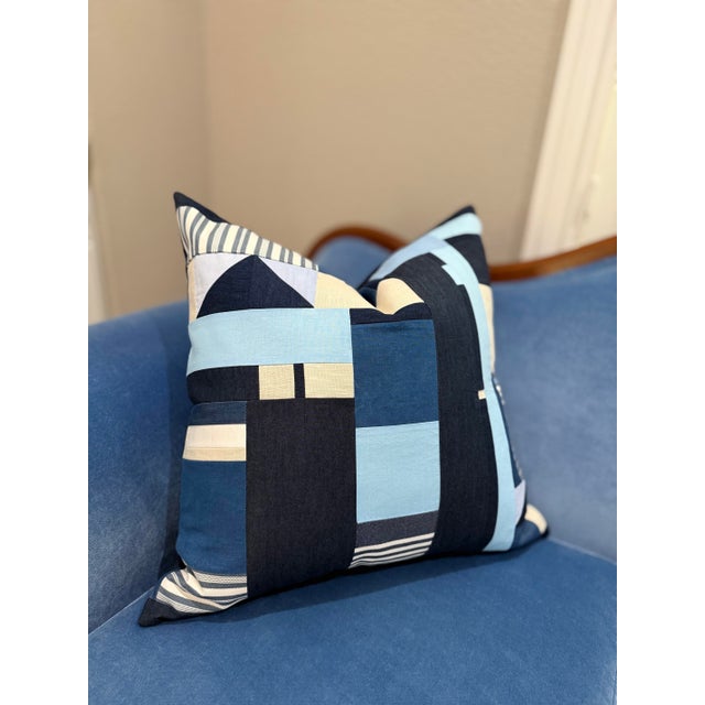 Geometric Pillow Collage II 21” X 21” For Sale - Image 4 of 4