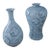 1970’s Thousand Crane Celadon Vases Set of 2 For Sale