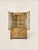 A beautiful antique English pine corner cabinet dating to circa 1880, featuring a warm natural pine finish, glazed upper...