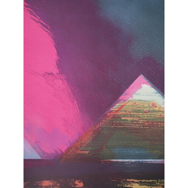 Claude HASTAIRE (Claude HILAIRE, known as) (1946-2020) Egypt, The Great Pyramid of Giza Original color lithograph Signed...