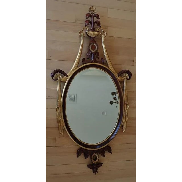 Maitland-Smith Gilt Hand-Carved Mahogany Classical Mirror For Sale - Image 11 of 11