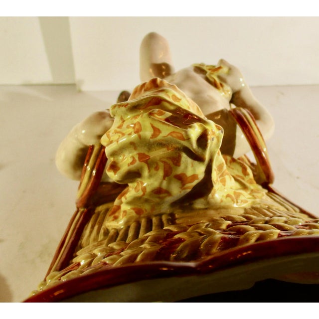 19th Century Ginori Majolica Wall Pocket For Sale - Image 9 of 10