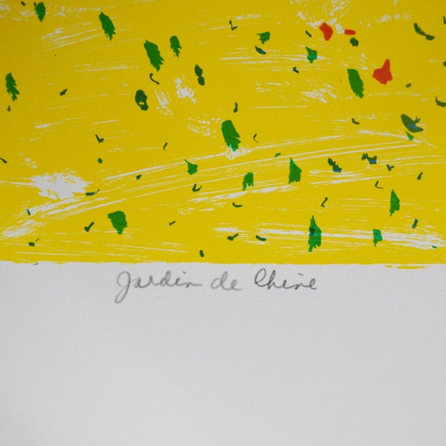 Figurative Limited Edition Jardin De Chine Serigraph by Olga Sheirr For Sale - Image 3 of 5