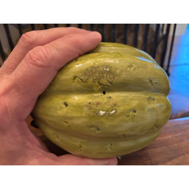 Beautiful Katherine Houston Porcelain Melon Sculpture For Sale - Image 9 of 16
