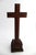 Rare Antique French Tramp Art Standing Crucifix, Hand Carved Folk Art For Sale - Image 10 of 15