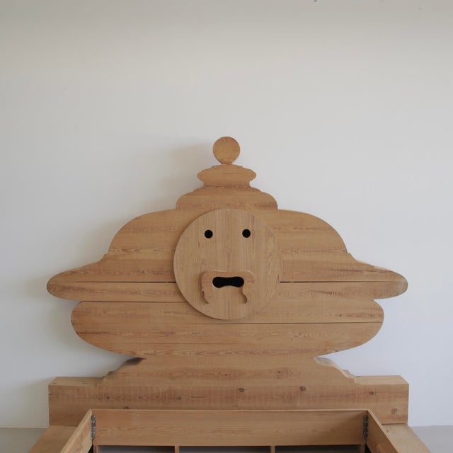 Bed with Headrest from Mario Ceroli, 1972 For Sale - Image 3 of 9