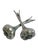 2010s Vintage Silver Plate Garlic Bulb Salt & Pepper Shakers – A Pair For Sale - Image 5 of 9