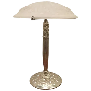 French Art Deco Table Lamp Signed by Degue