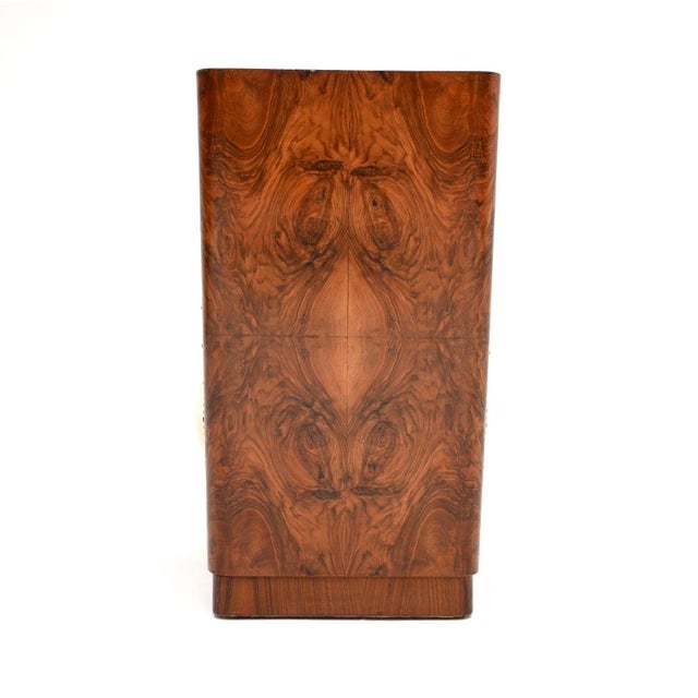 Art Deco Walnut and Leather Side Chair, 1930 For Sale - Image 6 of 11