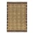 Rug & Kilim’s Scandinavian Inspired Rug, Brown With Gold Geometric Patterns For Sale