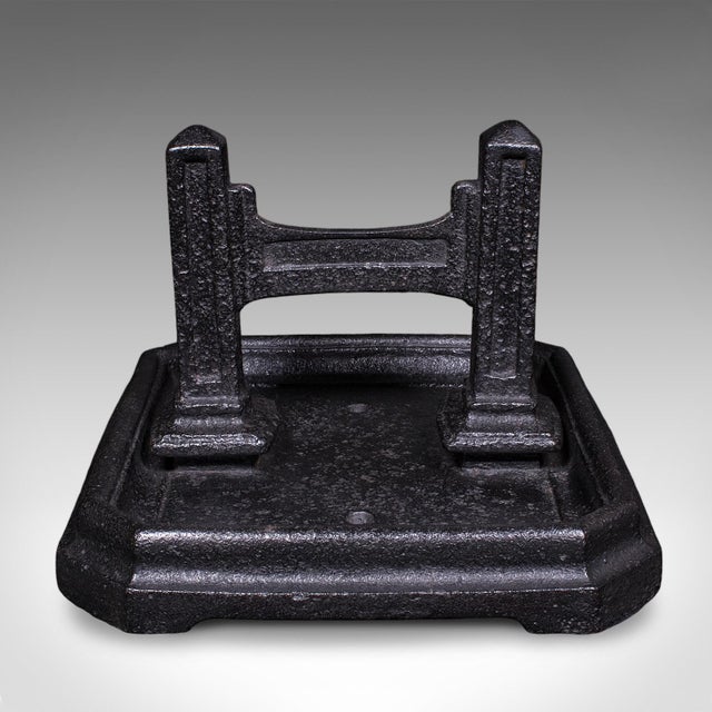 Antique Boot Scraper & Pull, English Cast Iron, Entrance Shoe Cleaner, Victorian For Sale - Image 4 of 11