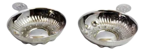 Meursault Tastevins in Silvered Metal, 1960s, Set of 2