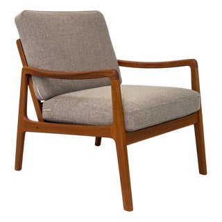 Danish Teak Lounge Chair Model Fd-109 by Ole Wanscher for France & Son, 1965 For Sale