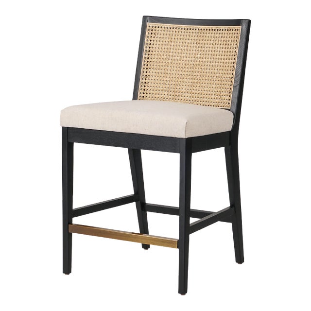 Four Hands Antonia Armless Dining Counter Stool, Flax For Sale